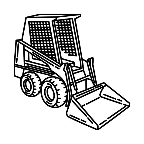 icon skid steer systems|skid steer clip art outline.